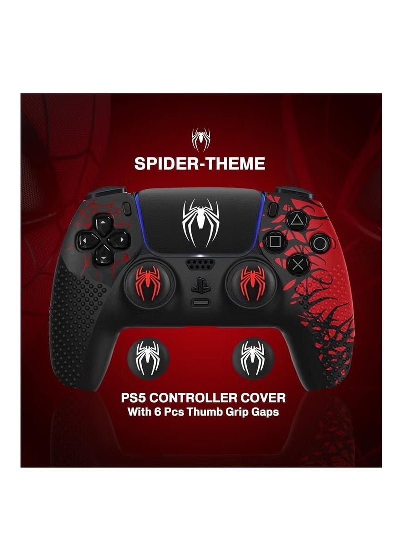 Upgrade Ps5 Controller Skin, Ps5 Controller Accessories, 6 Pcs Thumb Grip Gaps with Touch Pad Sticker, Soft Silicone Grip Cover for PlayStation 5 DualSense Control - Image 4